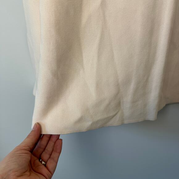 COS KNITTED POLO NECK JUMPER ORGANIC COTTON LIGHT PINK - Picture 8 of 13